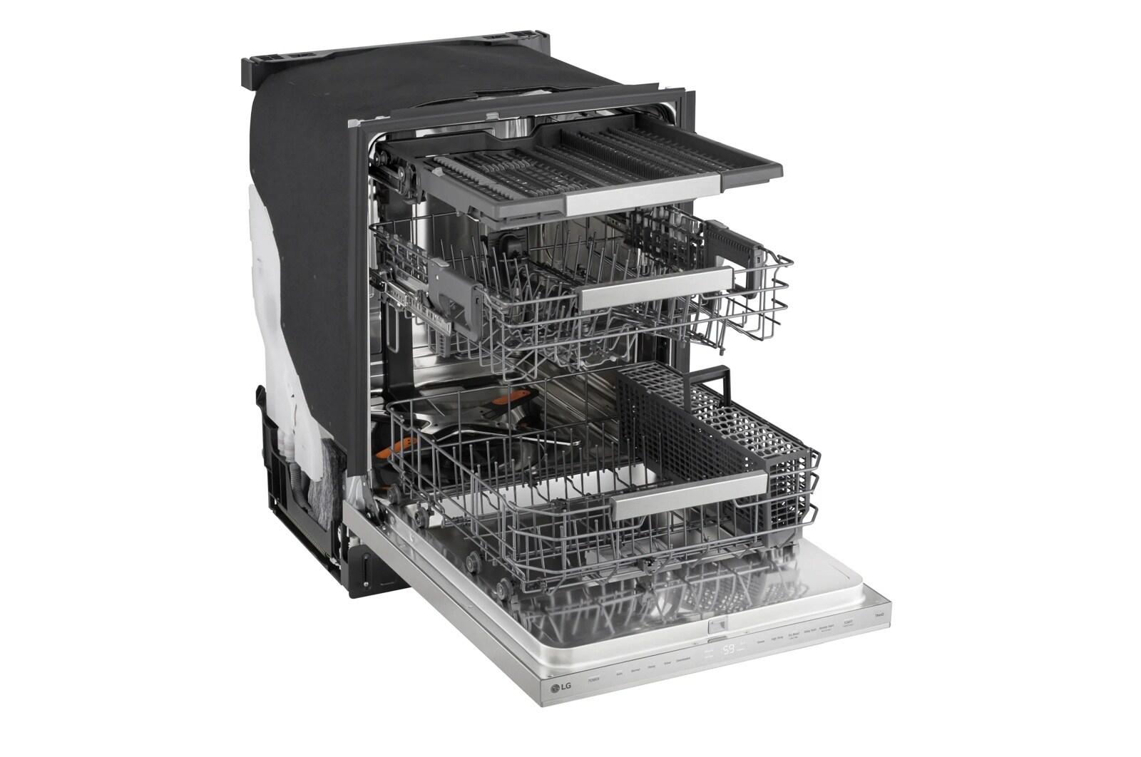 Lg LDNPM654S Smart Flushfit™ Top Control Dishwasher With 1-Hour Wash & Dry, Quadwash® Pro, And Dynamic Heat Dry™ W/Autovent Dry™