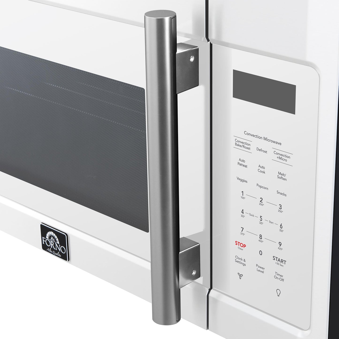 Forno FOTR303830WHT Forno Fornace 30-Inch Over The Range Convection Microwave, White - 1.5 Cu.Ft, 300 Cfm Vent, Touch Control, Led Light