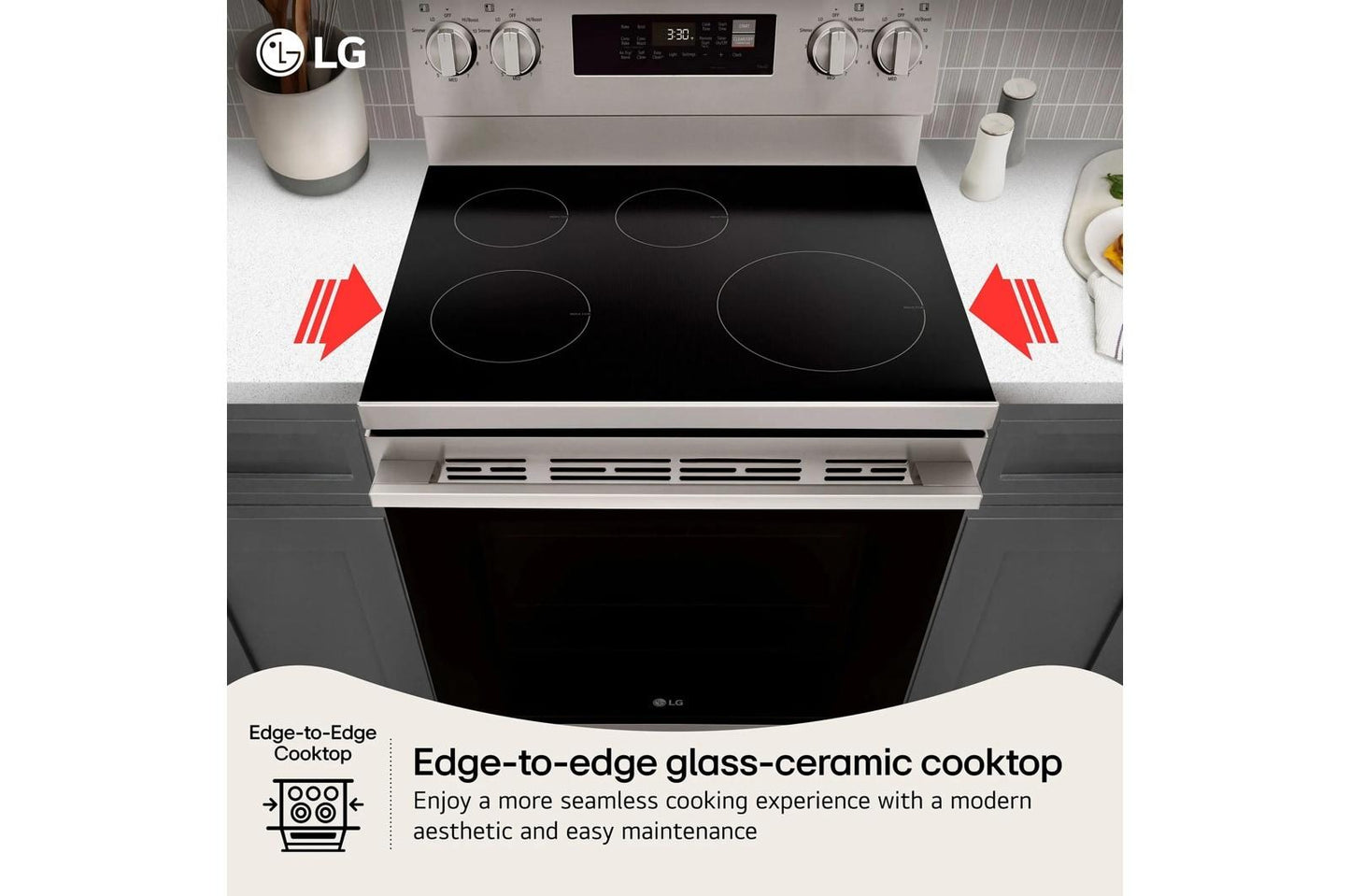 Lg LRIN6323YE 6.3 Cu. Ft. Smart Induction Freestanding Range With Probake Convection® And Air Fry