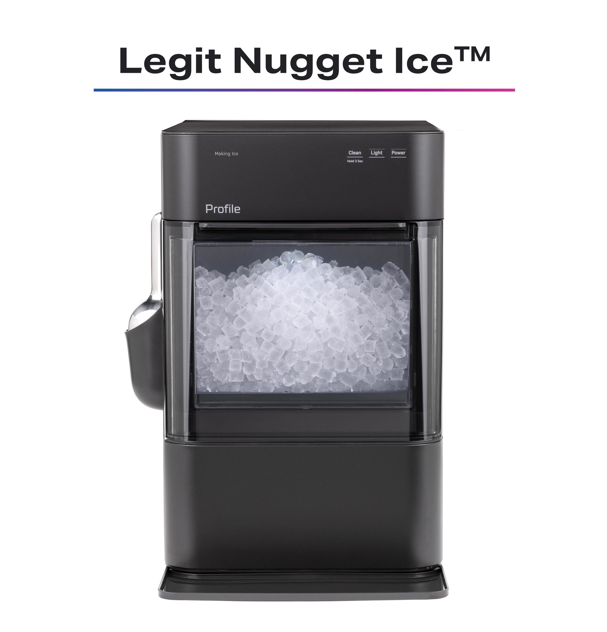 Ge Appliances XPIO23SWBB Ge Profile™ Opal™ 2.0 Ultra Nugget Ice Maker With Scale Inhibiting Filter