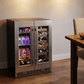 Element Appliance EFB24DES Cellara By Element 24 In., 27 Bottle And 45 Can Dual Zone French Door Wine And Beverage Cooler - Efb24Des