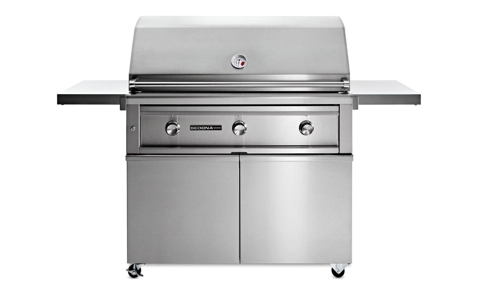 Lynx L701PSFLP 42" Sedona Freestanding Grill And Cart With 1 Prosear Infrared Burner And 2 Stainless Steel Burners (L701Psf)