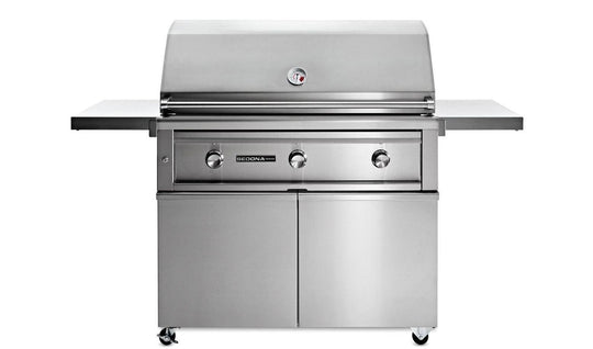 Lynx L701PSFNG 42" Sedona Freestanding Grill And Cart With 1 Prosear Infrared Burner And 2 Stainless Steel Burners (L701Psf)