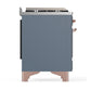 Ilve UM48FNR3BGPLP Ilve Um48Fnr3Bgplp Majestic Iii 48 Inch Dual Fuel Range With 8 Burners And Griddle, Dual Function Burner Up To 25,000 Btu (Liquid Propane, Triple Glass Door, Blue Grey, Copper)
