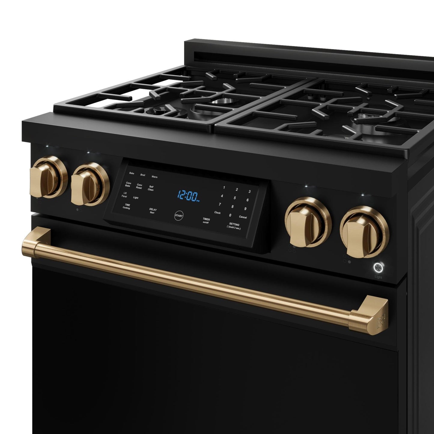 Thor Kitchen RSG30PBLPBRZ 30 Inch Professional Liquid Propane With Precision Knob Control In Black/Bronze
