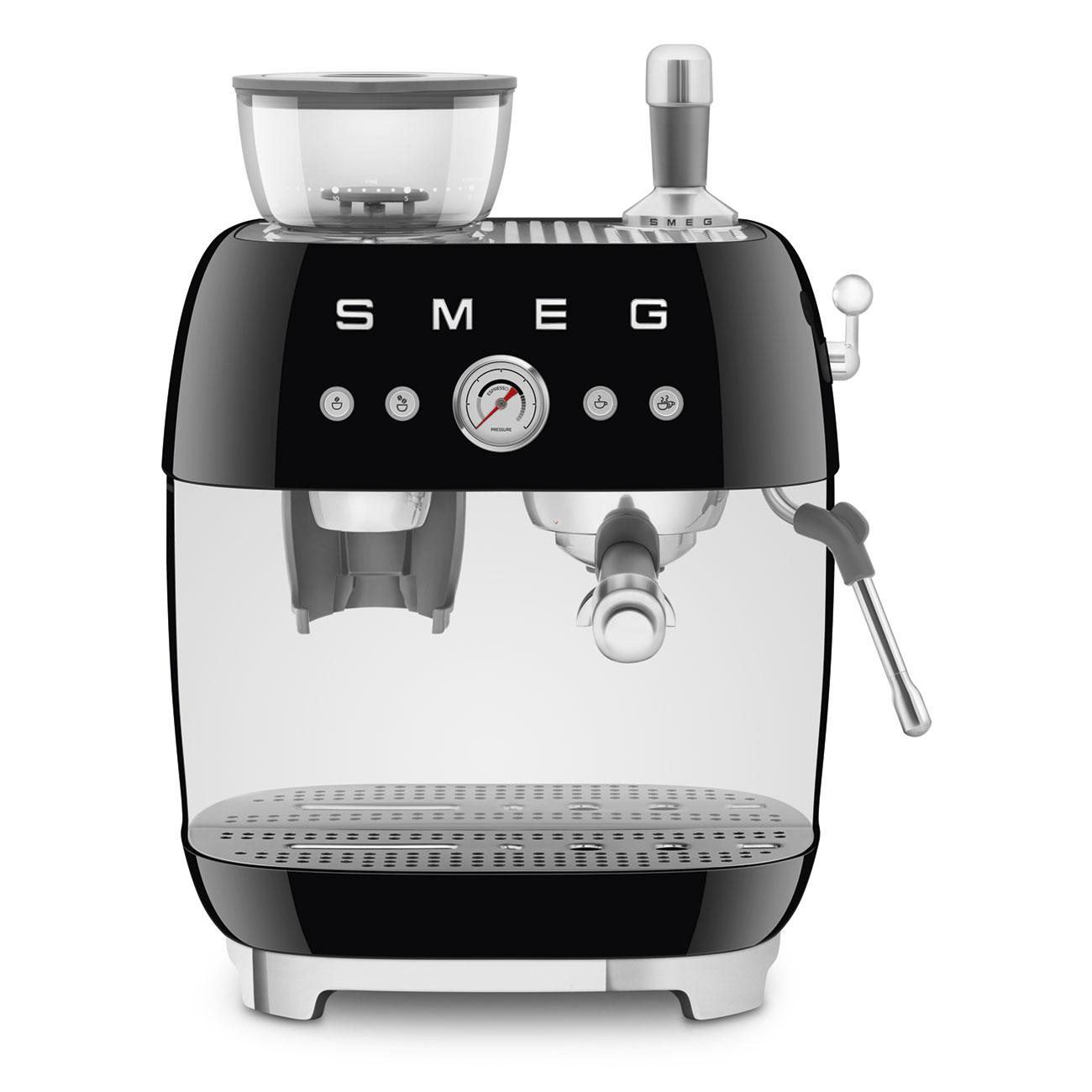 Smeg EGF03BLUS Espresso Coffee Machine Black Egf03Blus