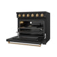 Thor Kitchen RSE36PBBRZ 36 Inch Professional Electric Range In Black/Bronze Gordon Ramsay Series
