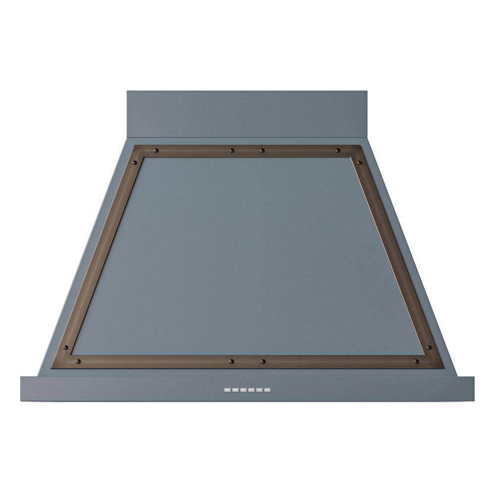 Ilve UANB36BGB Ilve Uanb36Bgb Nostalgie Ii Noblesse 36 Inch Range Hood (Blue Grey, Burnished)