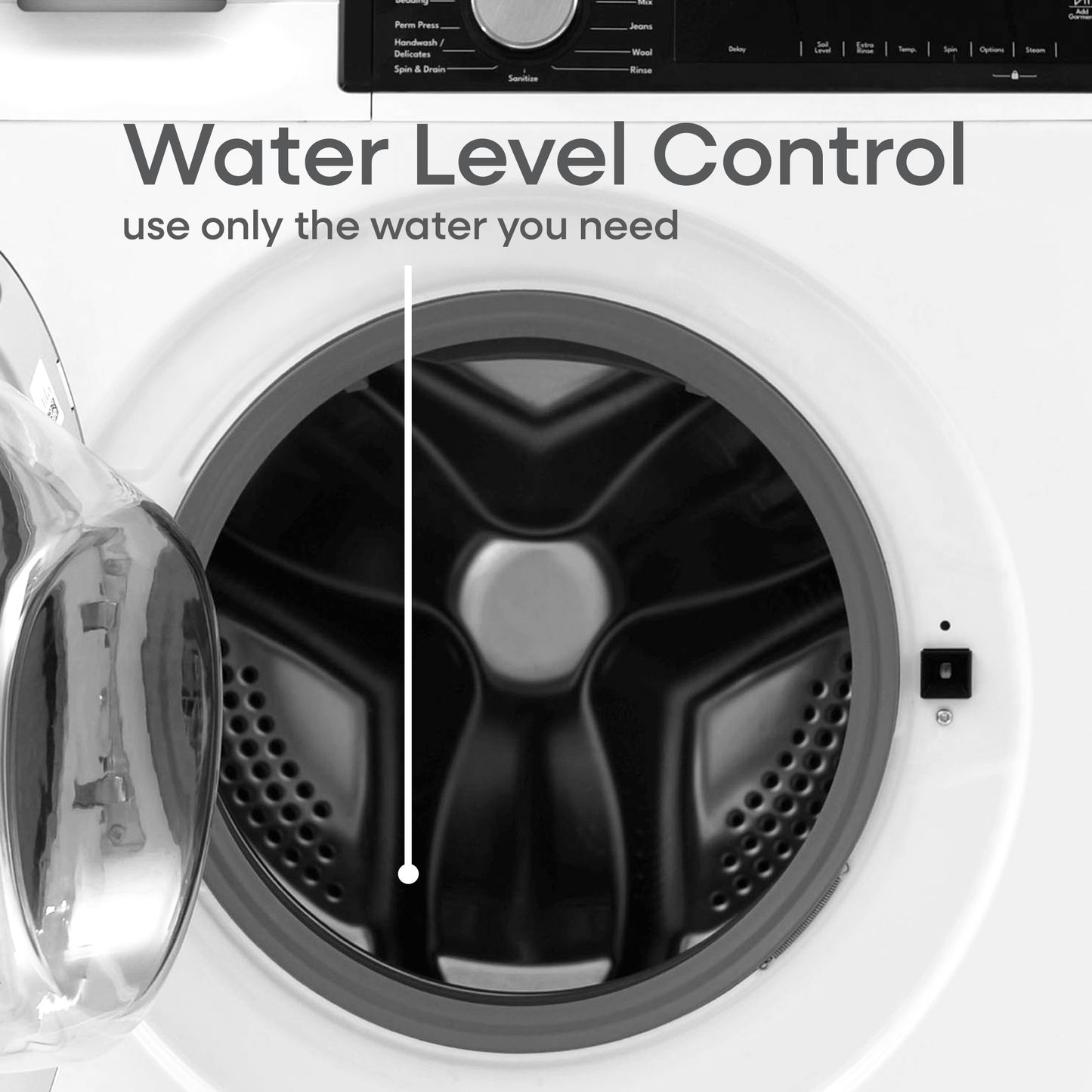 Element Appliance ECW2224EGW Element Electronics 24-Inch 2.2 Cu. Ft. Front Load Washer - White, Energy Star (Ecw2224Egw)
