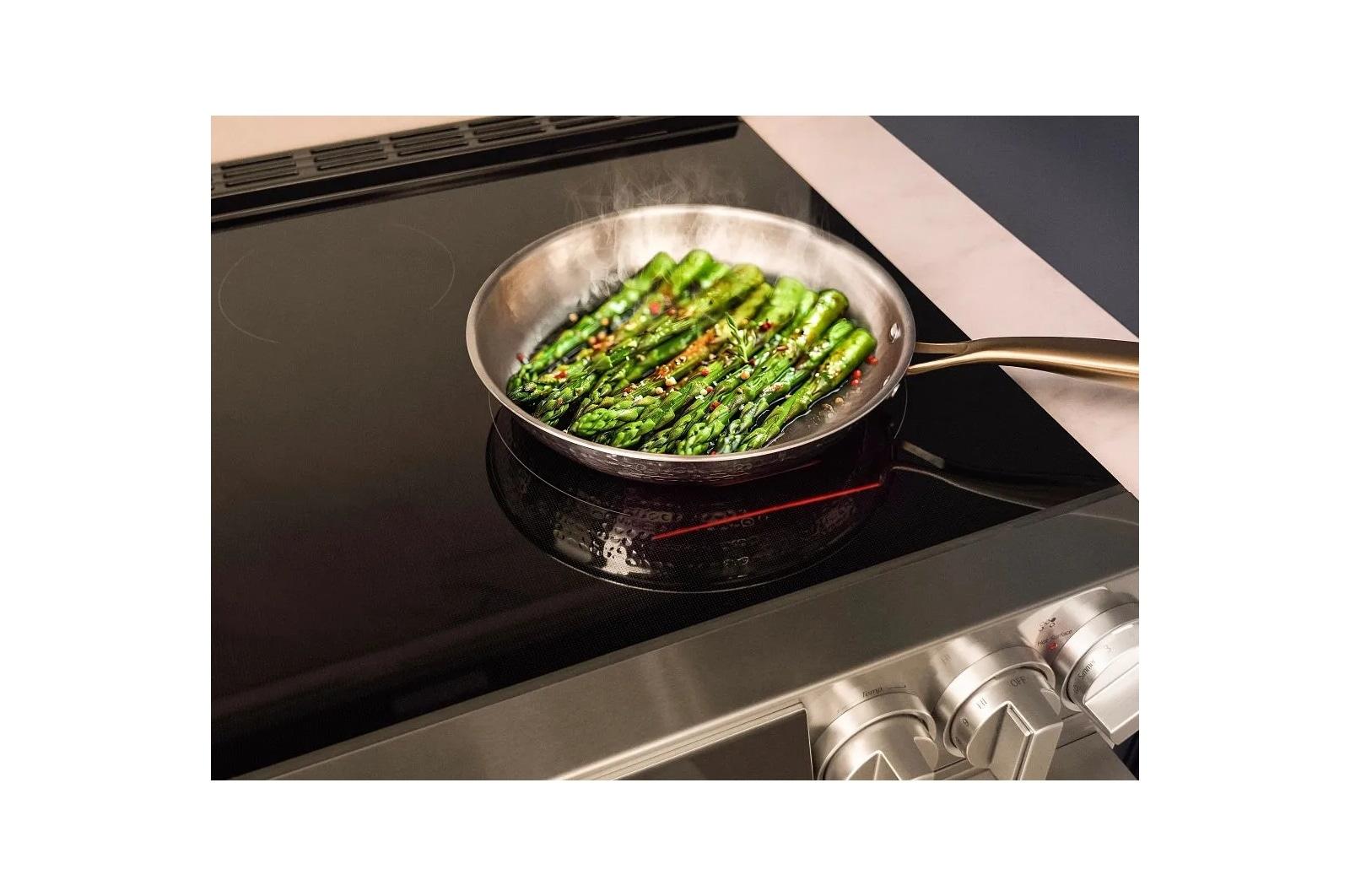 Lg LSIU6339XE Lg Signature 6.3 Cu. Ft. Smart Induction Slide-In Range With Dynamic Probake Convection®, Air Fry, Air Sous Vide, Pizza Mode And Ai Gourmet Camera