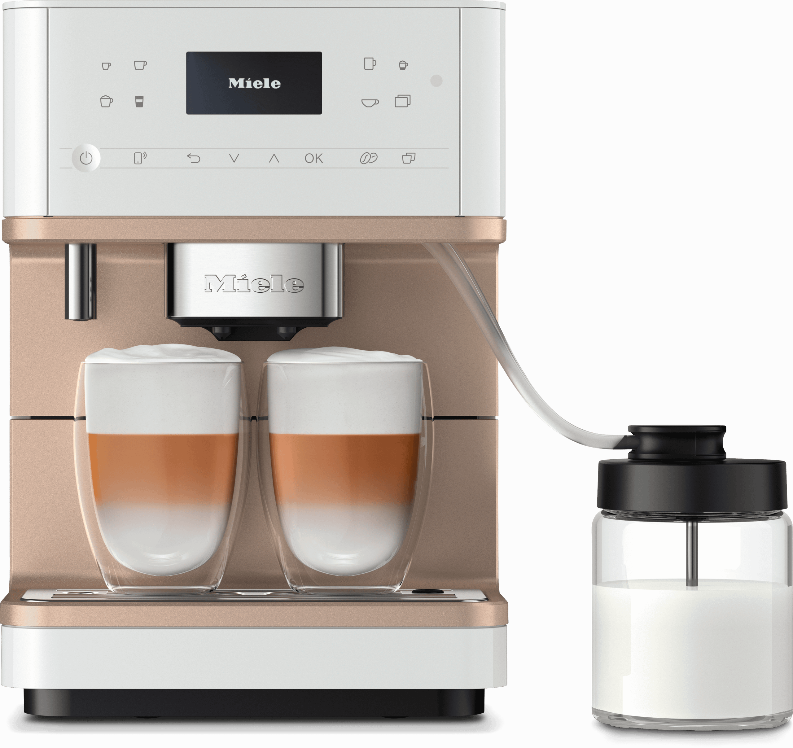 Miele CM6360LW Cm 6360 Milkperfection Lotus White-Cm - Countertop Coffee Machine With Wifi Conn@Ct, High-Quality Milk Container, And Many Specialty Coffees.
