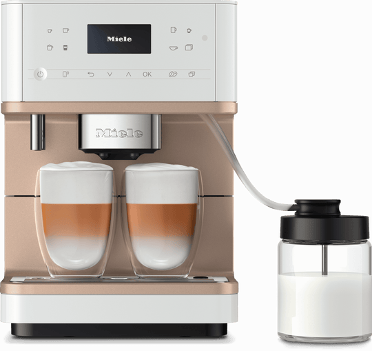 Miele CM6360LW Cm 6360 Milkperfection Lotus White-Cm - Countertop Coffee Machine With Wifi Conn@Ct, High-Quality Milk Container, And Many Specialty Coffees.