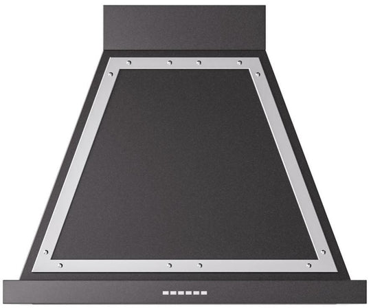 Ilve UANB30BKC Nostalgie 30 Inch Glossy Black Wall Mount Convertible Range Hood