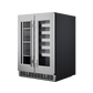 Element Appliance EFB24DES Cellara By Element 24 In., 27 Bottle And 45 Can Dual Zone French Door Wine And Beverage Cooler - Efb24Des
