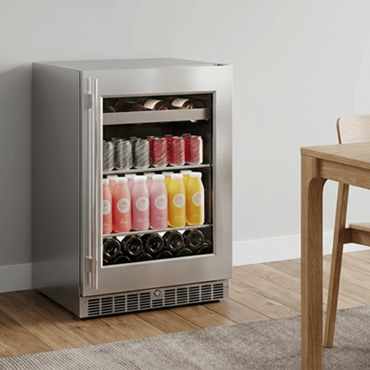 Element Appliance EBS24BES Cellara By Element 24 In., 7 Bottle And 115 Can Single Zone Wine And Beverage Cooler - Ebs24Bes