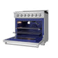 Thor Kitchen RSG36PLP 36 Inch Professional Liquid Propane Range With Precision Knob Control In Stainless Steel Gordon Ramsay Series