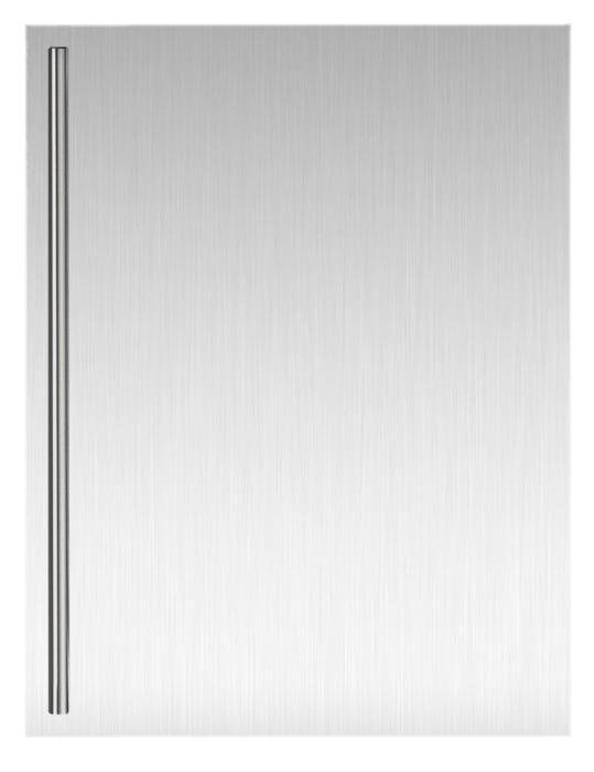 U-Line ULASBPSOLID24 Stainless Door Wrap With Bar 24In Solid