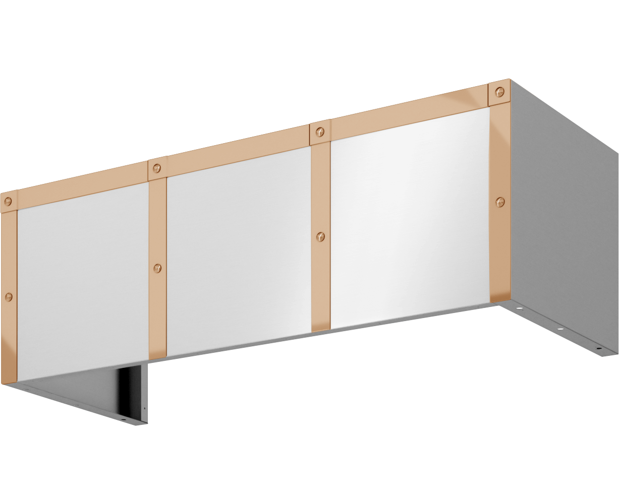Zephyr BKDC14812APC Duct Cover Banding Kit, 48In X 12In, Polished Copper Finish