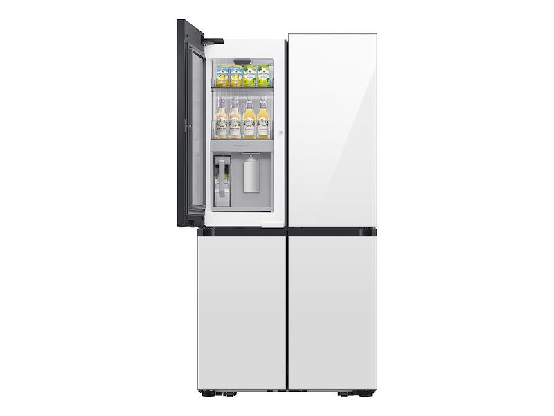 Samsung RF23DB970012 Bespoke Counter Depth 4-Door Flex&#8482; Refrigerator (23 Cu. Ft.) With Beverage Zone&#8482; And Auto Open Door In White Glass