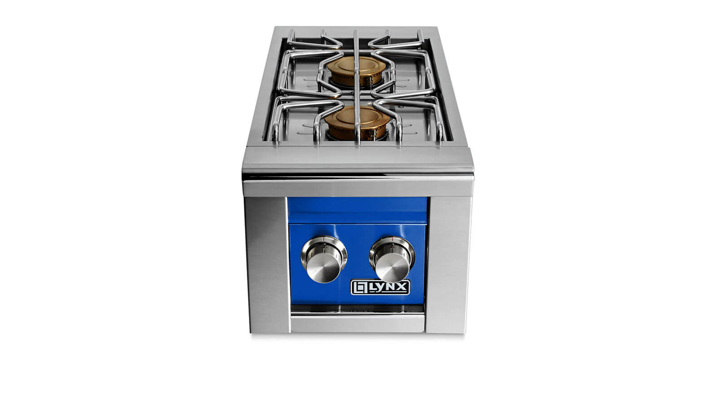 Lynx LSB22PBNG Built-In Double Side Burners - Pacific Blue