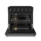 Thor Kitchen RSE36PB 36 Inch Professional Electric Range In Black Gordon Ramsay Series