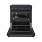Thor Kitchen RSE30PBBLU 30 Inch Professional Electric Range With Precision Knob Control In Black And Blue Gordon Ramsay Series