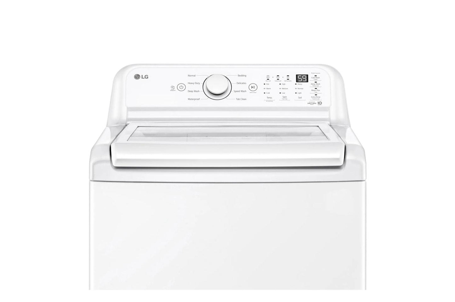 Lg WT7010CW 4.5 Cu. Ft. Ultra Large Capacity Top Load Washer With Impeller & Turbodrum™ Technology