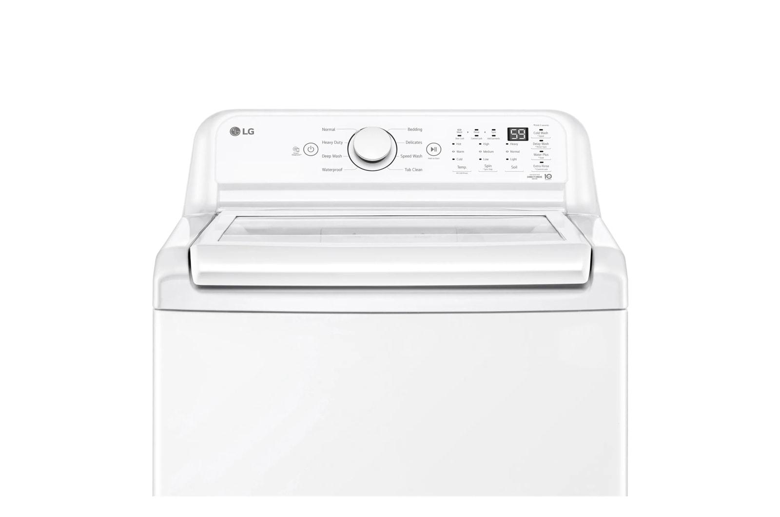Lg WT7010CW 4.5 Cu. Ft. Ultra Large Capacity Top Load Washer With Impeller & Turbodrum™ Technology