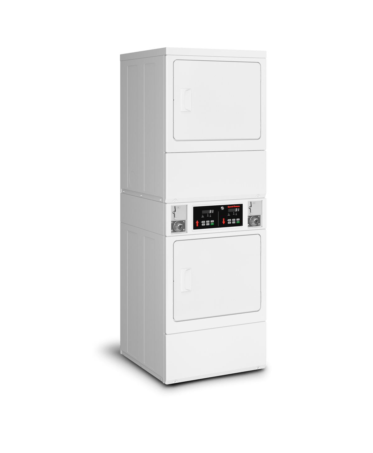 Speed Queen SSENCAGS176TW01 Commercial Coin Drop Electric Stack Dryer Dryer