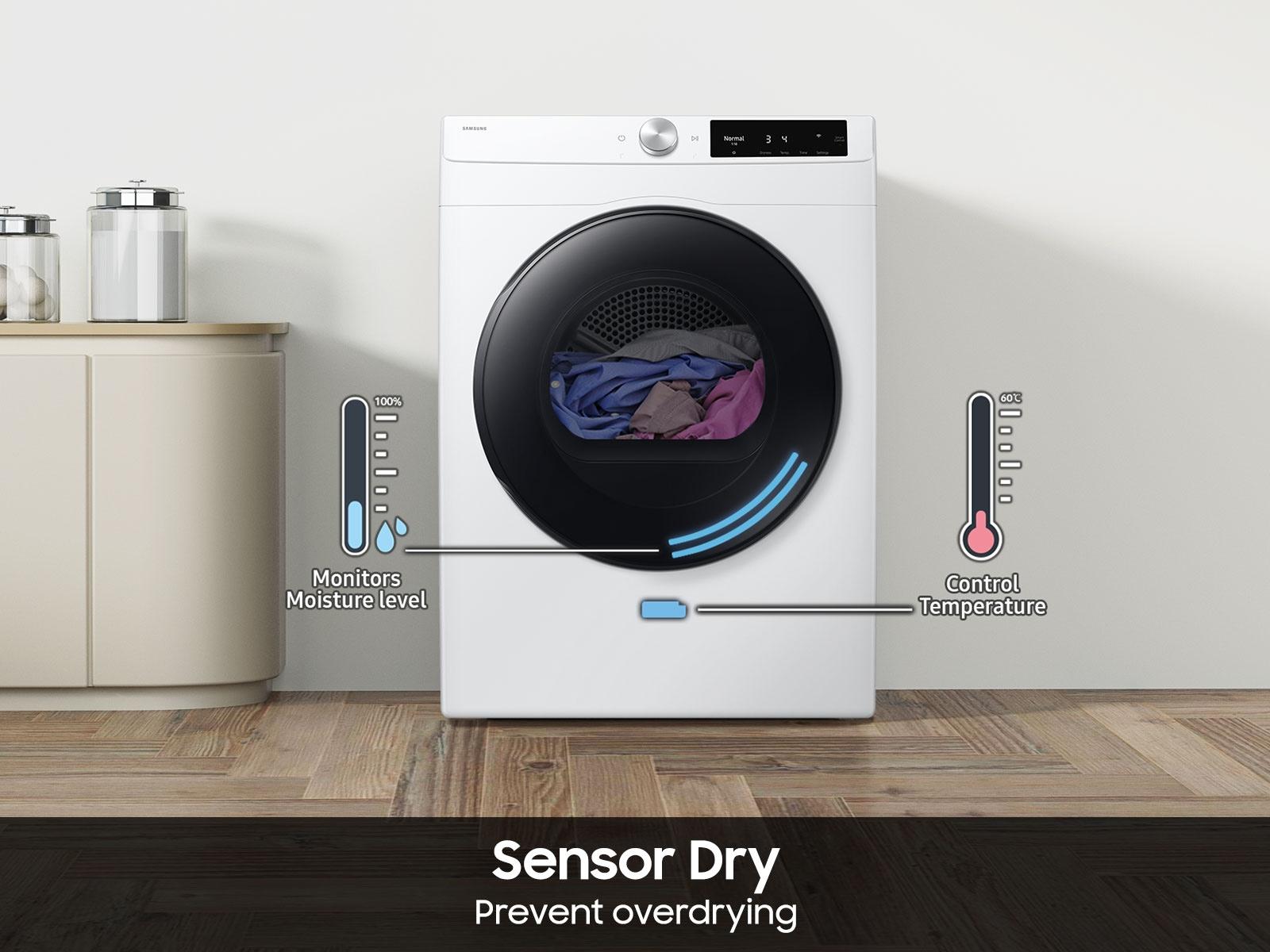 Samsung DV25FG60BVBE Compact Electric Dryer Wi-Fi Connectivity Sensor Dry 4.0 Cu.Ft.