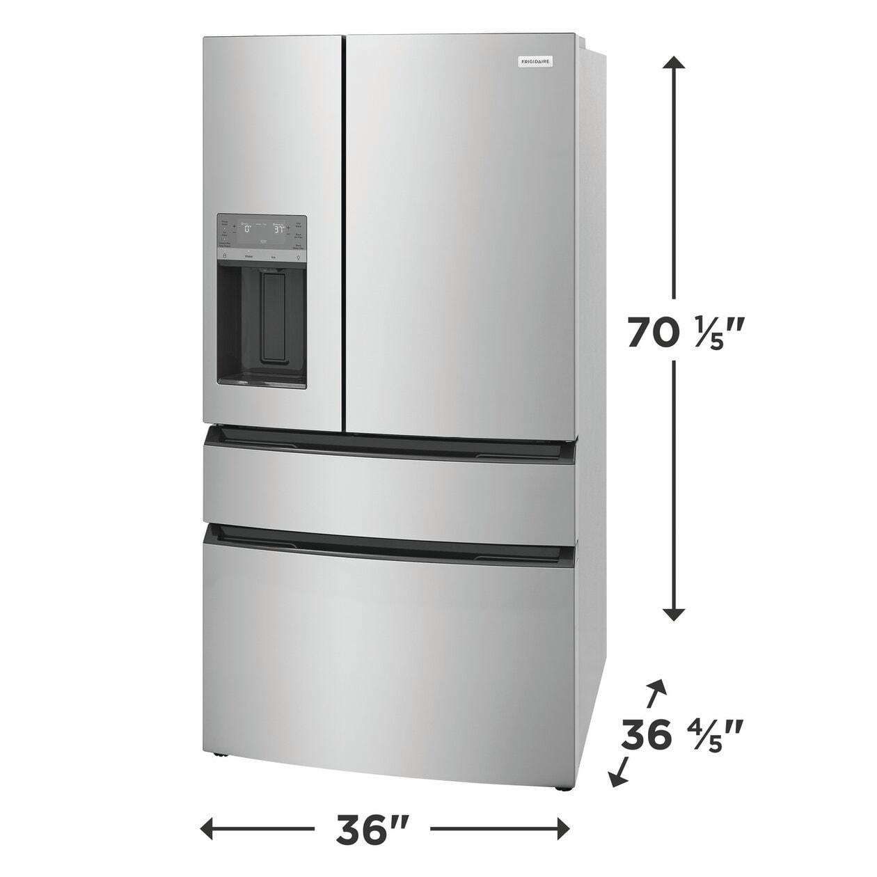 Frigidaire FRMS2733AV 26 Cu. Ft. Standard-Depth 4-Door French Door Refrigerator