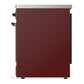 Ilve UMIB30QNR3BUB Ilve Umib30Qnr3Bub Majestic Iii 30 Inch Induction Range With 4 Elements, 4 Cu. Ft. Oven Capacity (Solid Door, Burgundy, Burnished)