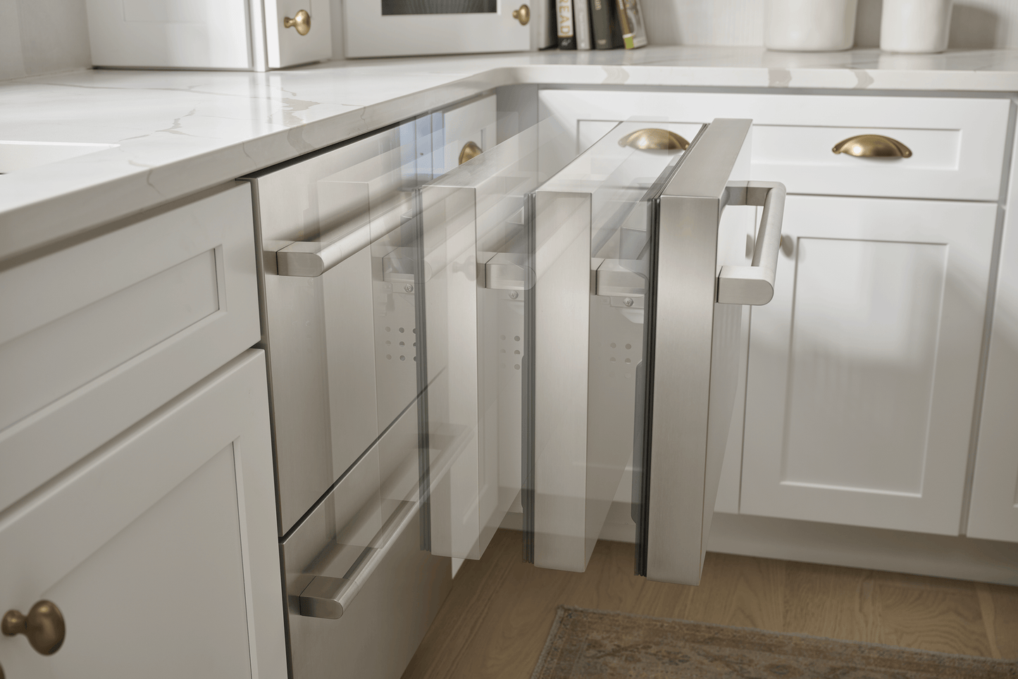 Zephyr PRRFD24C2AS Presrv Refrigerator Freezer Drawers, 24In, Ss