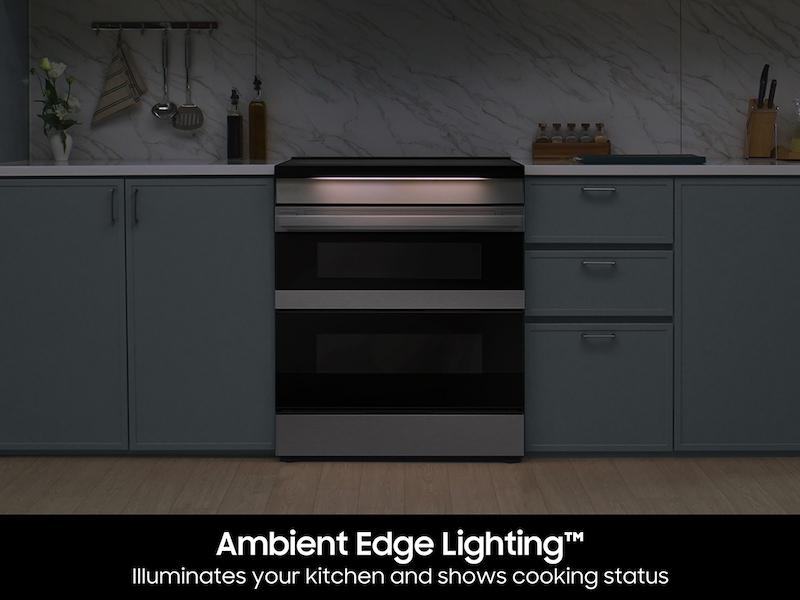 Samsung NSI6DG9550SR Bespoke Smart Slide-In Induction Range 6.3 Cu. Ft. With Flex Duo™ & Ambient Edge Lighting™ In Stainless Steel