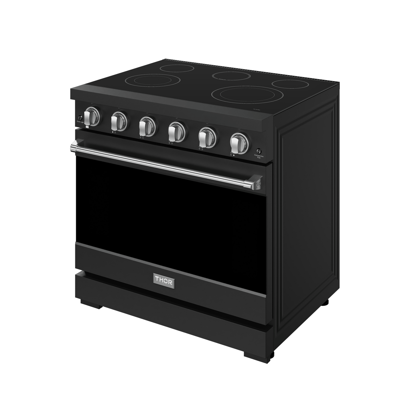 Thor Kitchen RSE36PBSS 36 Inch Professional Electric Range In Black/Stainless Steel Gordon Ramsay Series