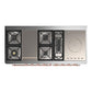 Ilve UM60FSNR3BGP Ilve Um60Fsnr3Bgp Majestic Iii 60 Inch Dual Fuel Range With 7 Burners, Griddle And French Top, Dual Function Burner With Up To 25,000 Btu (Natural Gas, Triple Glass Door, Blue Grey, Copper)