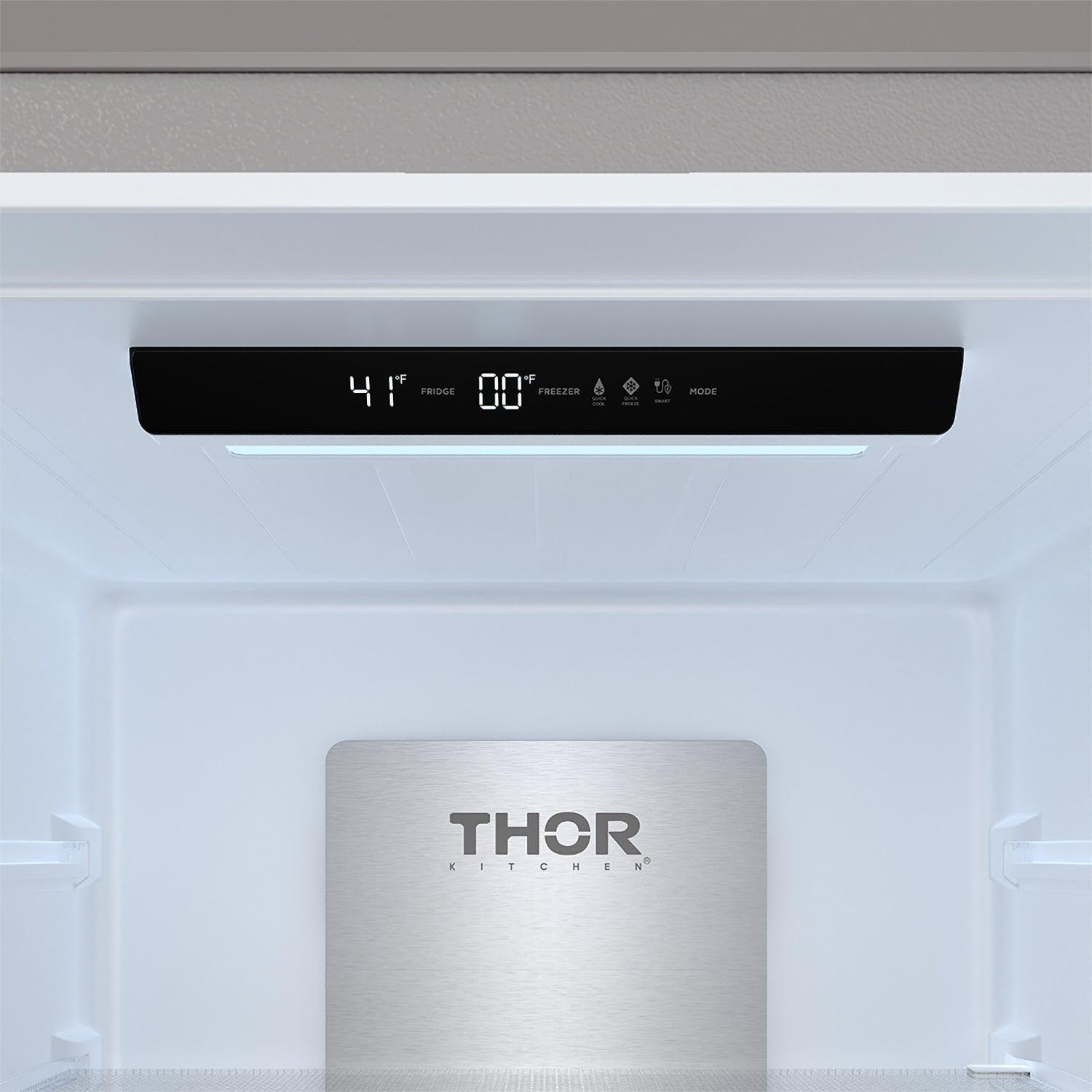 Thor Kitchen TRF3017BF 30 Inch Bottom Freezer Refrigerator In Stainless Steel