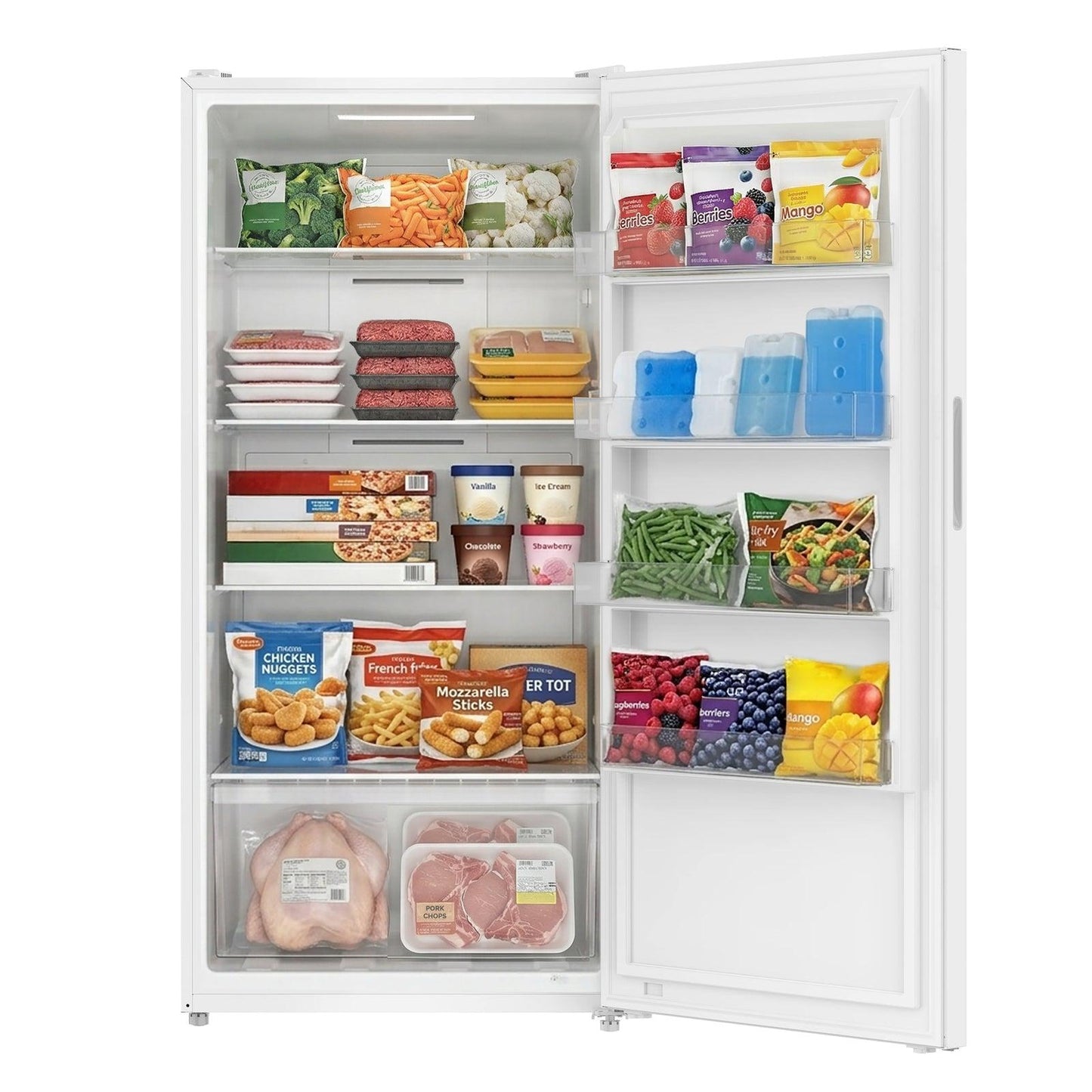 Avanti AV170VFLJM0W Avanti Maxxspace Garage-Ready 17 Cu. Ft. Convertible Upright Freezer