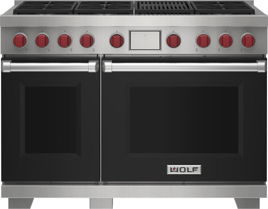 Wolf DF48650CBKP 48" Dual Fuel Range - 6 Burners And Infrared Charbroiler