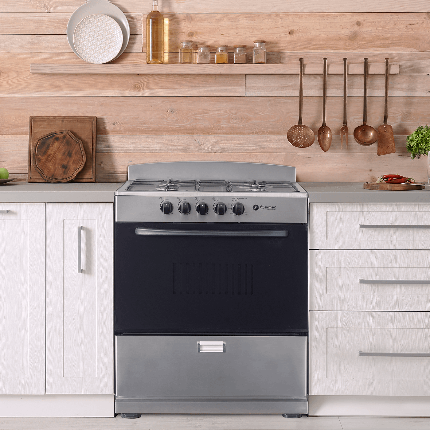 Element Appliance EEGR3A4MCCS Element Electronics 4.0 Cu. Ft. 30", 4-Burner Gas Range (Eegr3A4Mccs)