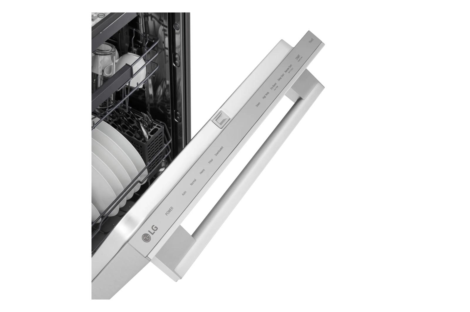 Lg LDNTM545S Smart Flushfit™ Top Control Dishwasher With 1-Hour Wash & Dry, Quadwash® Pro, And Dynamic Heat Dry™ W/Autovent Dry™