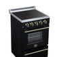Forno FFSEL606924BLK Forno Loiano 24 Inch Freestanding Electric Range In Black