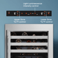 Element Appliance EWD24BES Cellara By Element 24 In., 46 Bottle Dual-Zone Wine Cooler - Stainless Steel