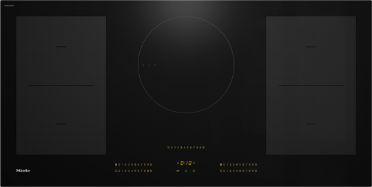 Miele KM7755FL Km 7755 Fl - 42-Inch Induction Cooktop, Operated With Its Own Controls With 2 Powerflex Cooking Areas For Maximum Performance