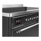 Ilve UMIB48QNR3MGC Ilve Umib48Qnr3Mgc Majestic Iii 48 Inch Induction Range With 6 Elements, 5.02 Cu. Ft. Total Oven Capacity (Solid Door, Graphite Matte, Chrome)
