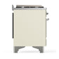 Ilve UM48FQNR3AWCLP Ilve Um48Fqnr3Awclp Majestic Iii 48 Inch Dual Fuel Range With 8 Burners And Griddle, Dual Function Burner Up To 25,000 Btu (Liquid Propane, Solid Door, Antique White, Chrome)
