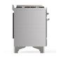 Ilve UM60FSNR3SSCLP Ilve Um60Fsnr3Ssclp Majestic Iii 60 Inch Dual Fuel Range With 7 Burners, Griddle And French Top, Dual Function Burner With Up To 25,000 Btu (Liquid Propane, Triple Glass Door, Stainless Steel, Chrome)
