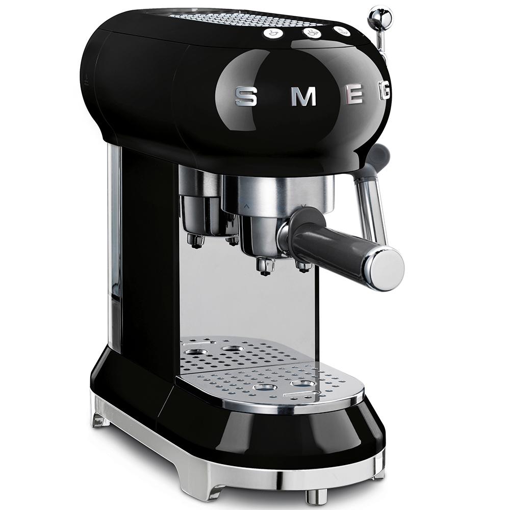 Smeg ECF01BLUS Espresso Coffee Machine Black Ecf01Blus