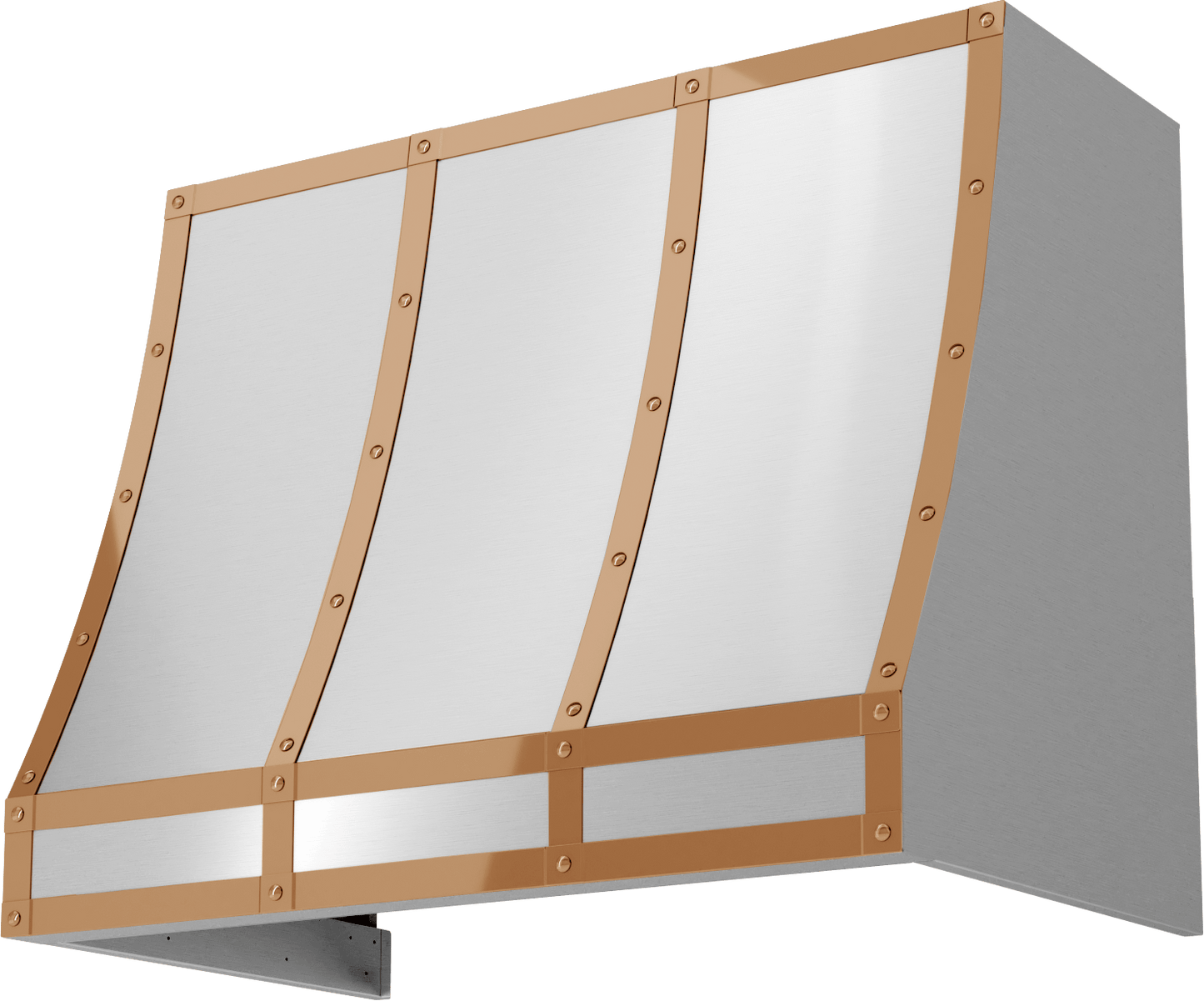 Zephyr BKFT36APC Forte Hood Banding Kit, 36In, Polished Copper Finish