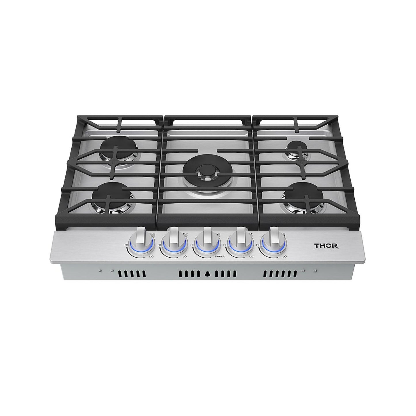 Thor Kitchen TGC30F 30 Inch Professional Gas Cooktop In Stainless Steel